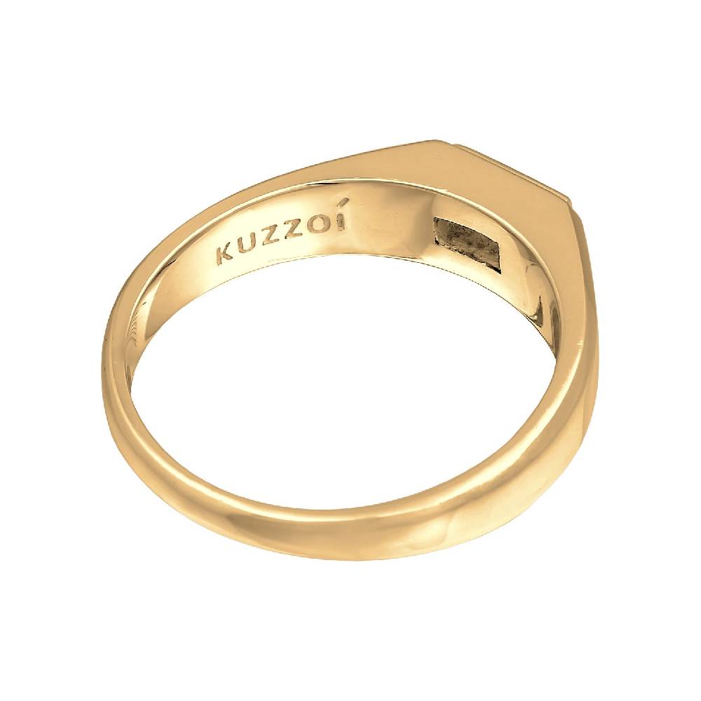 Kuzzoi Siegelring Quadrat | Topas (Weiß) Zeitbegrenzte Promotion