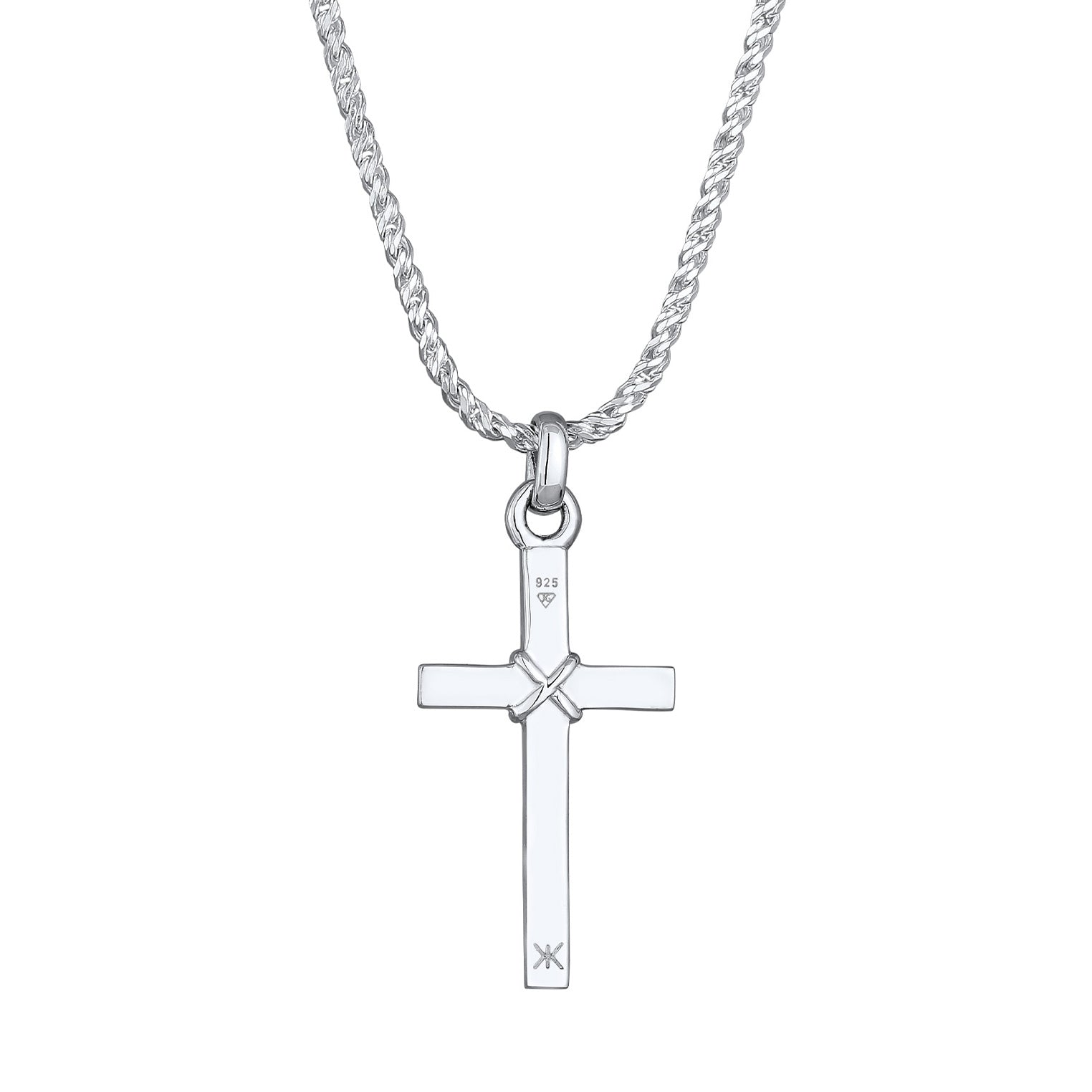 Kuzzoi Kordel-Halskette Anhänger Kreuz Nur noch ein Tag übrig