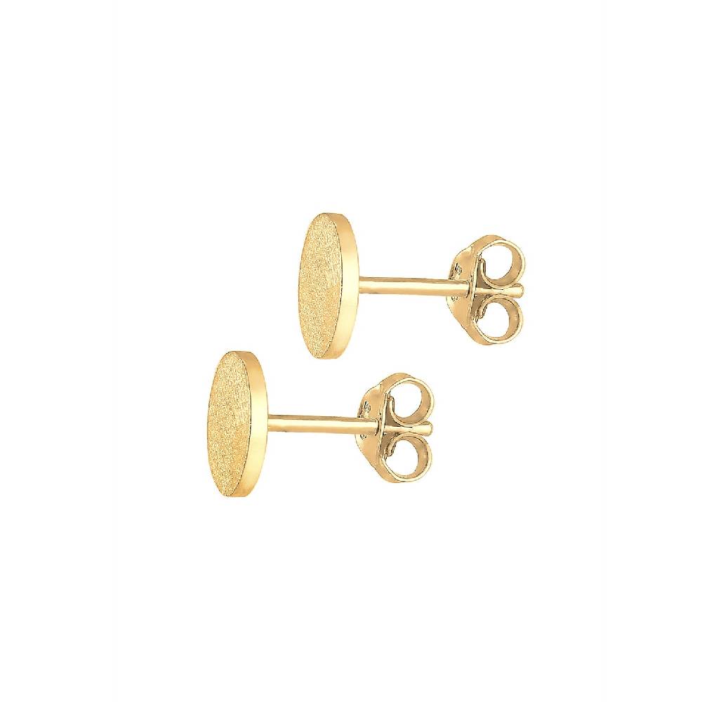 Kuzzoi Ohrstecker Rund Gehämmert Sonderangebot