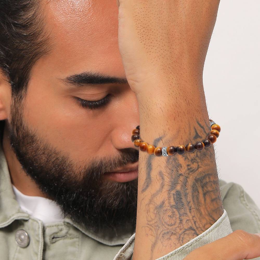 Kuzzoi Armband Vintage | Tigerauge (Braun) Flash Sale