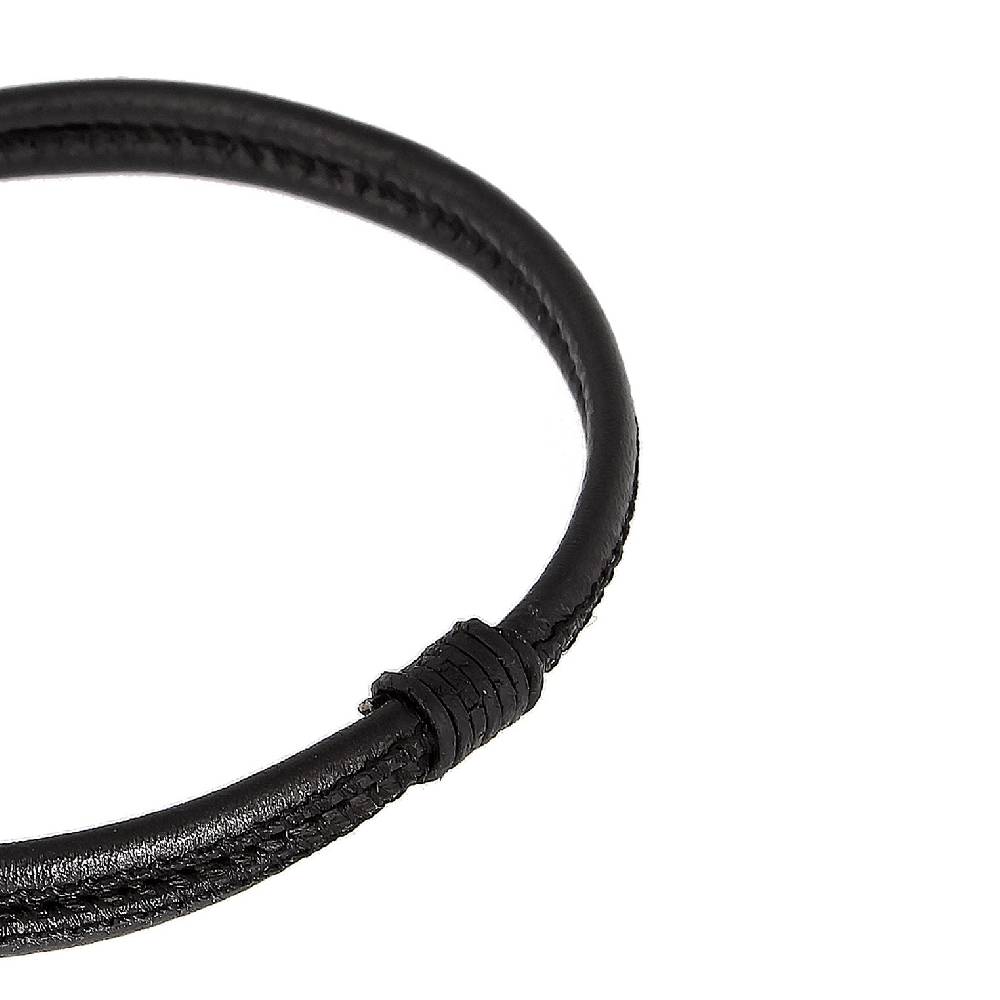 Kuzzoi Armband Haken | Leder (Schwarz) Saisonschlussverkauf
