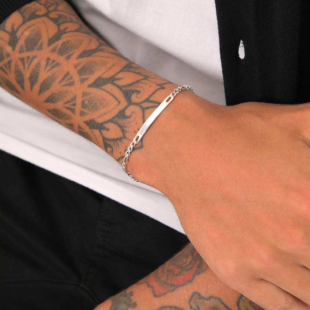 Kuzzoi Figaro-Armband ID Platte Neueste Mode