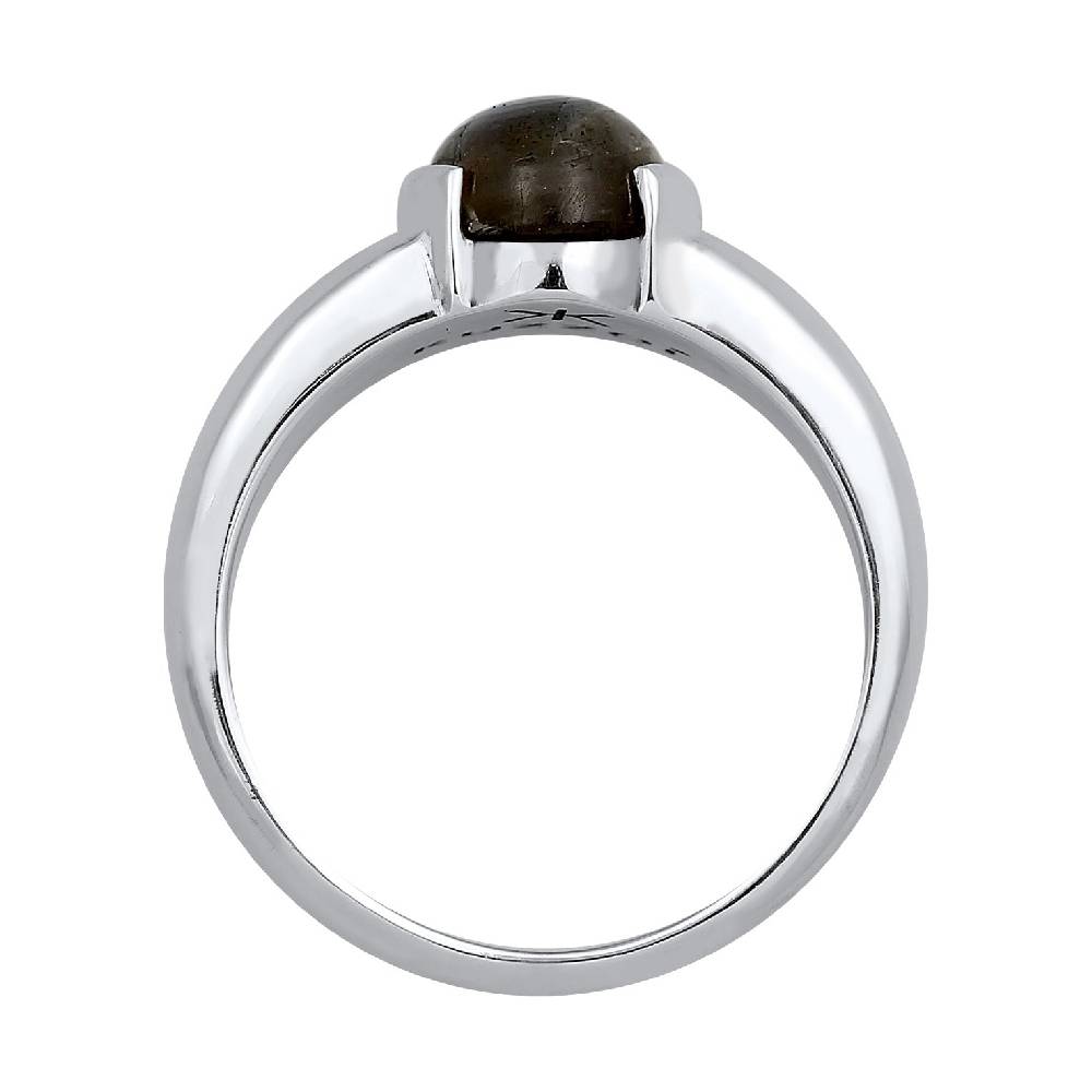Kuzzoi Siegelring Oval | Labradorit (Grau) Tiefpreis