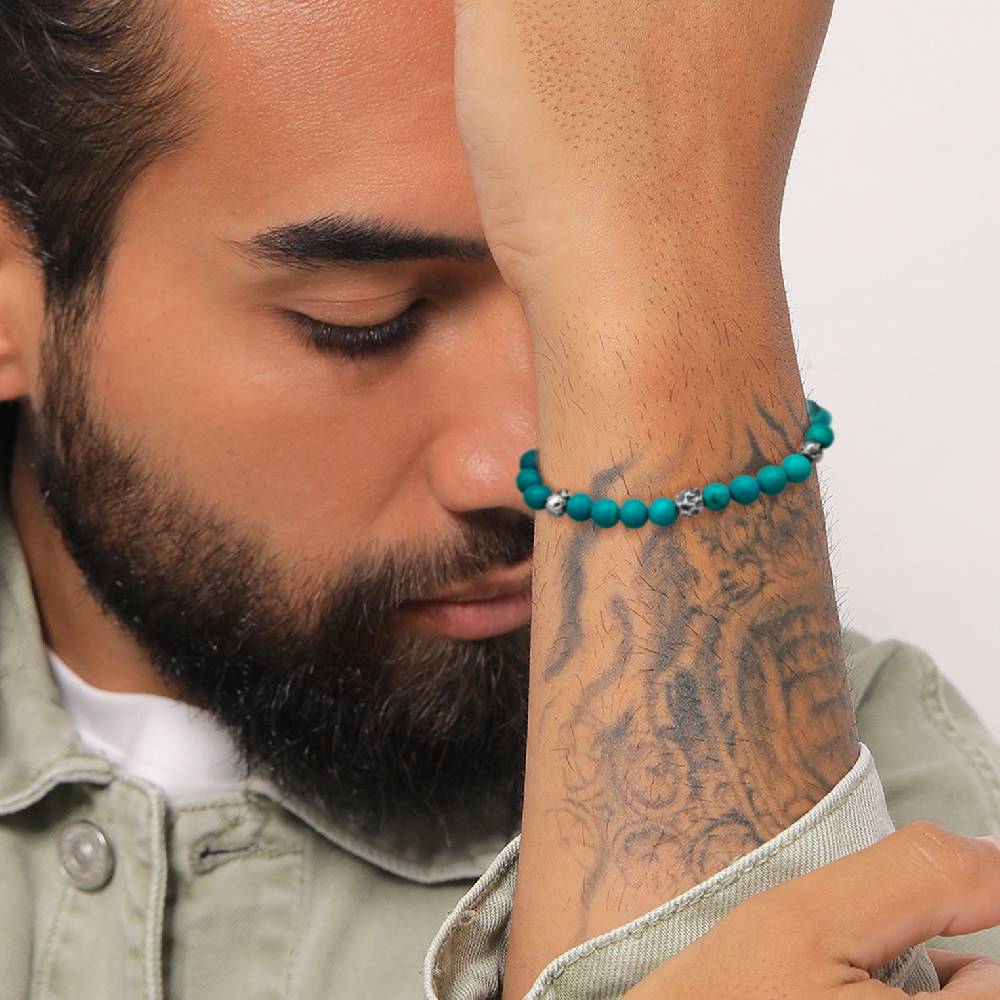 Kuzzoi Armband Beads | Howlith (Türkis) Cyber Monday
