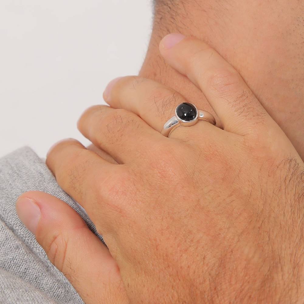 Kuzzoi Siegelring Oval | Onyx (Schwarz) Nur für heute