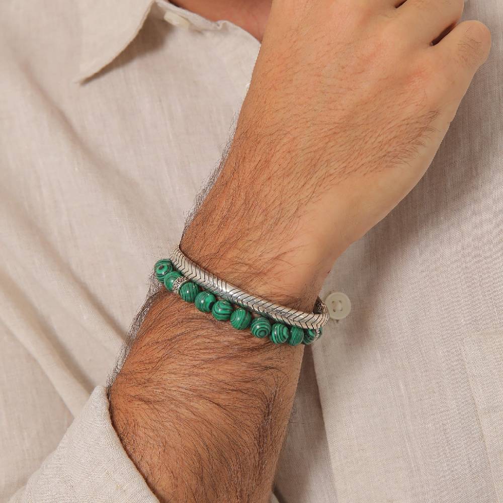 Kuzzoi Armbandset Armreif | Malachit (synth.) Blitzverkäufe