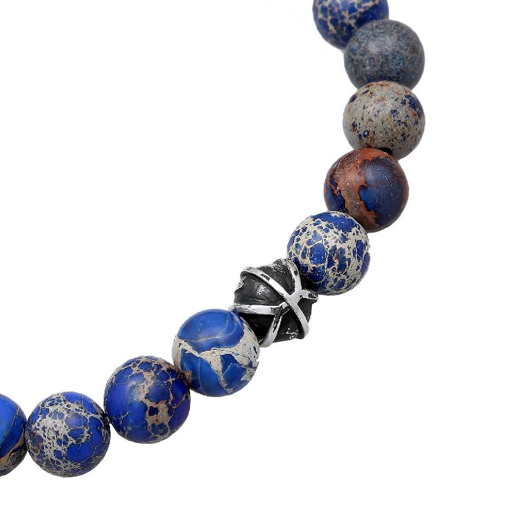 Kuzzoi Armband Kugeln | Achat (Blau) Flash Sale