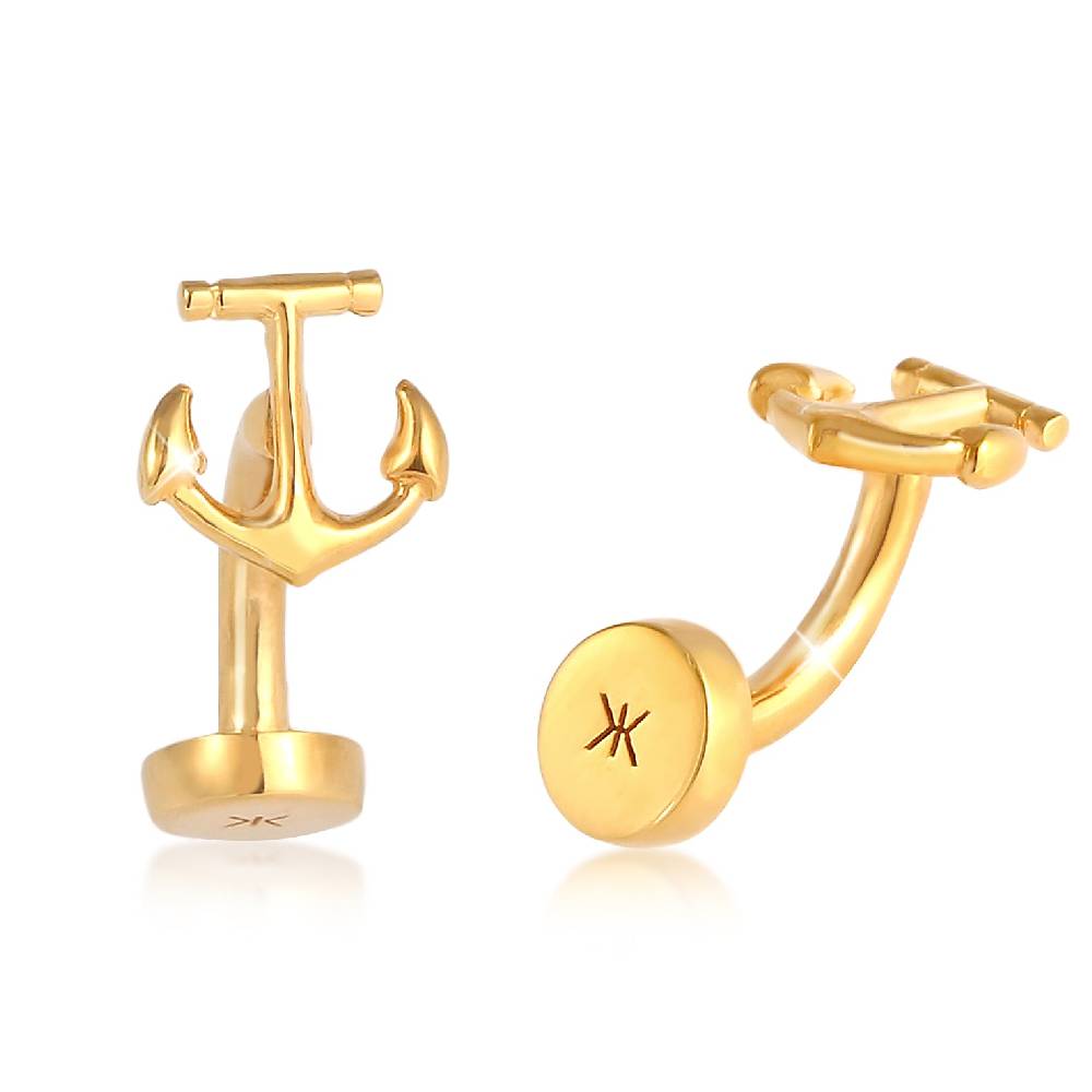 Kuzzoi Manschettenknopf Anker Super Sparpreis