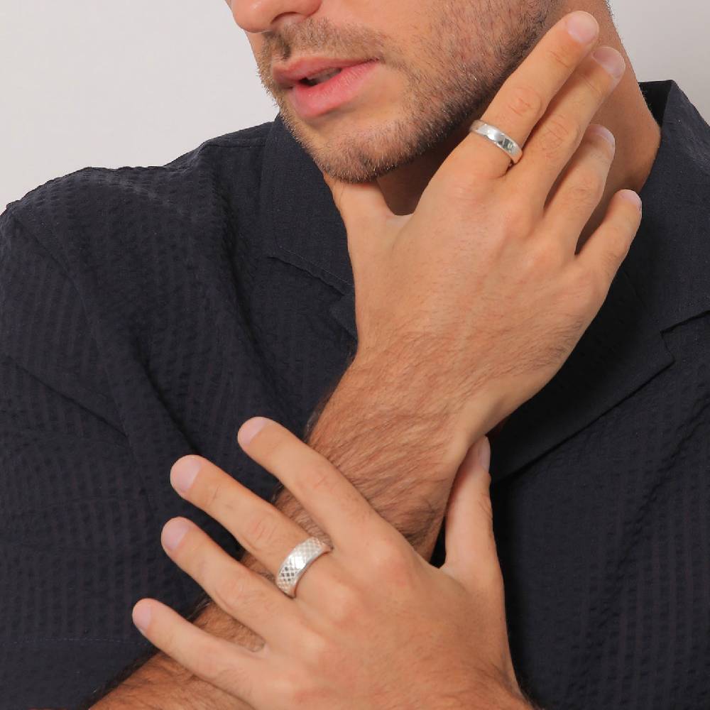 Kuzzoi Bandring 2er Set Struktur Letzte 3 Tage