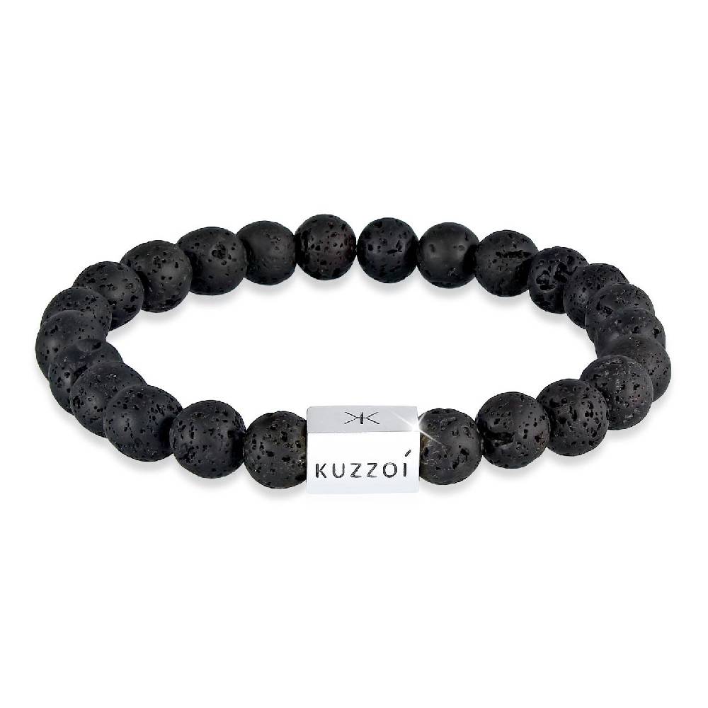 Kuzzoi Armband Geo | Lava Perlen (Schwarz) Letzte 2 Tage