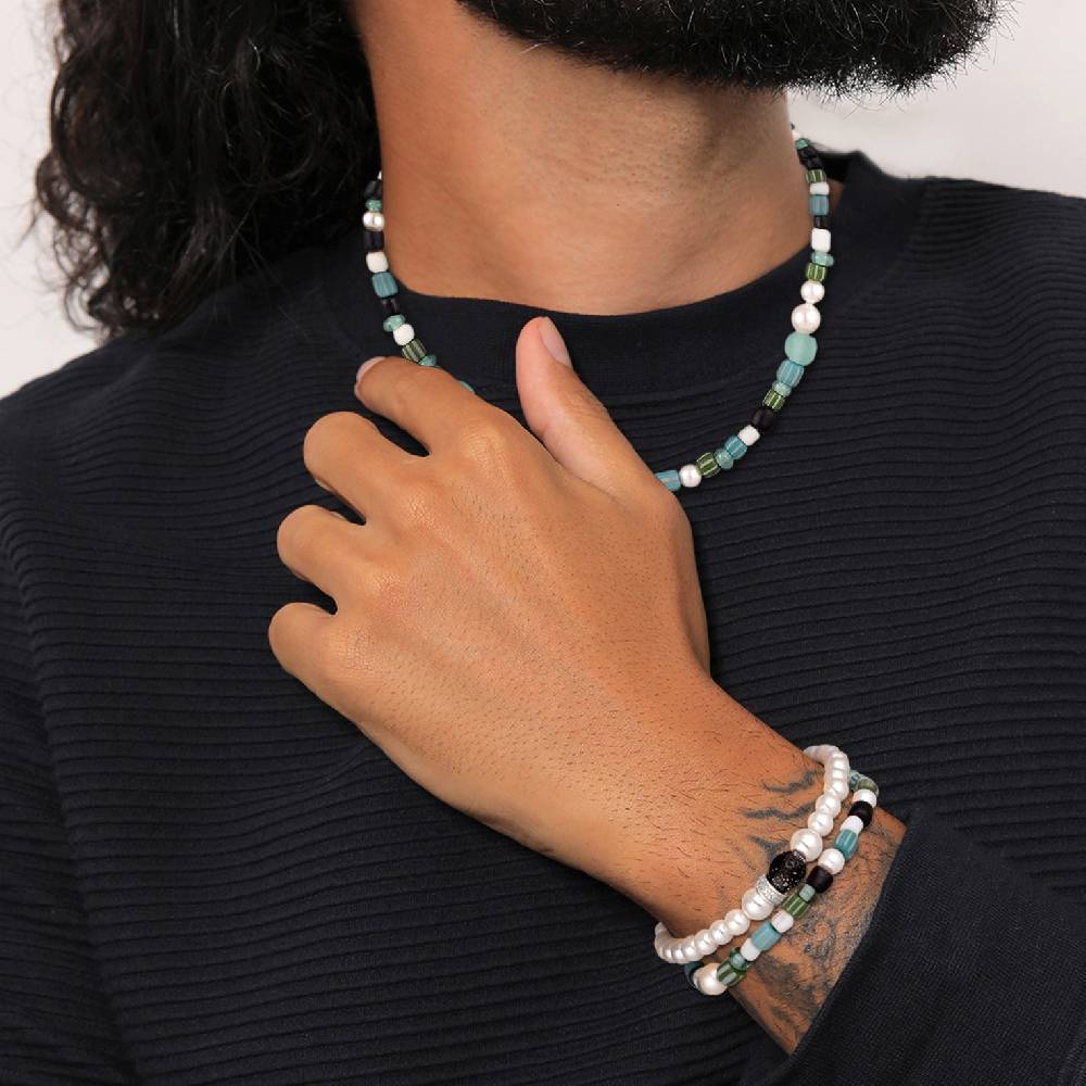 Kuzzoi Schmuckset Beads Boho | Muschelkernperlen Vierteljährliche Förderung