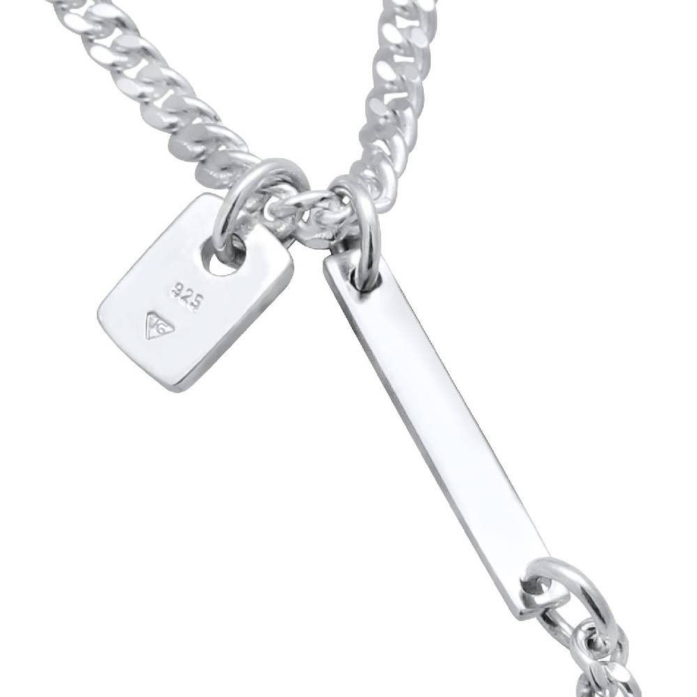 Kuzzoi Modische Y-Kette mit Barren 925 Silber Discount Store für neue Produkte