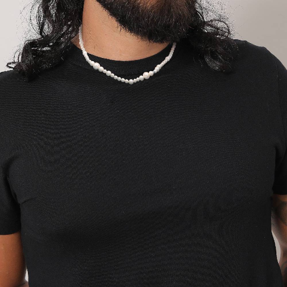 Kuzzoi Halskette Beads | Muschelkernperlen 50% Rabatt mit kostenlosem Versand