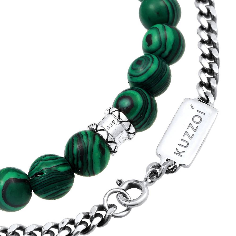 Kuzzoi Armbandset Perlen | Malachit (synt.) im Angebot