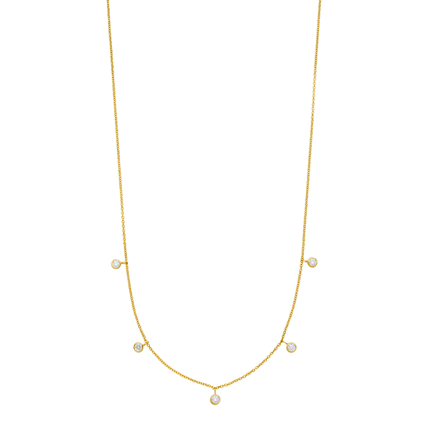 Leaf Jewelry Halskette "my first diamond" Charms, 14 K Gelbgold Exklusivangebot