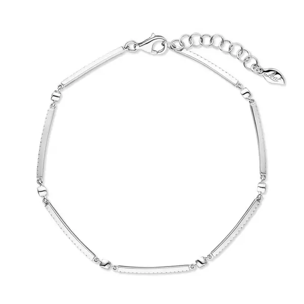 Leaf Jewelry Armband Bar, 18K Weissgold, Diamanten Weihnachtsangebot