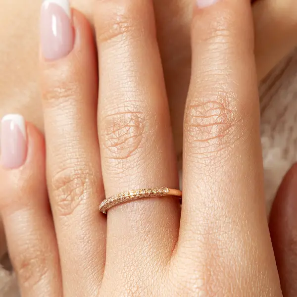 Leaf Jewelry Ring DAZZLE mit Diamanten, 14K Weißgold Vatertagsangebot