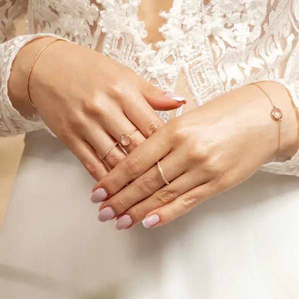 Leaf Jewelry Ring DAZZLE mit Diamanten, 14K Weißgold Vatertagsangebot