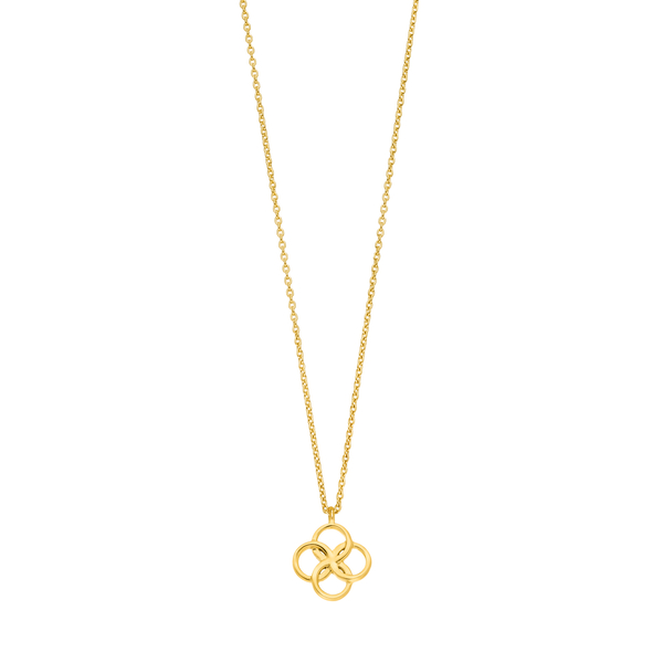 Leaf Jewelry Halskette Clover Charm, 18 K Gelbgold vergoldet JETZT KAUFEN
