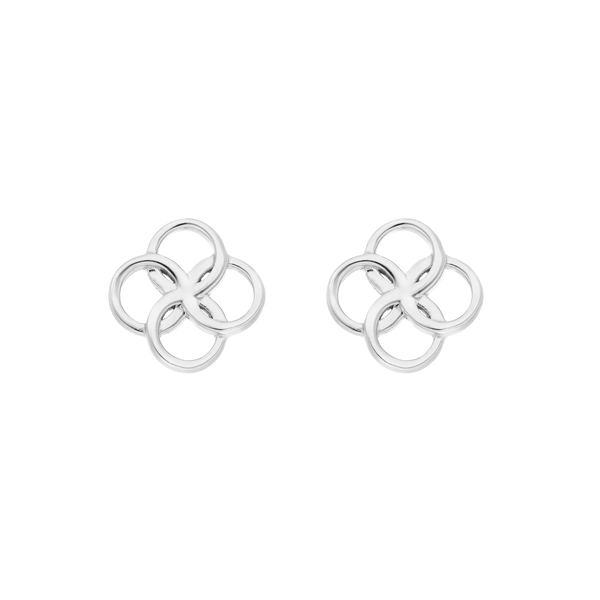 Leaf Jewelry Ohrstecker Clover Charm, 925 Sterlingsilber Nur für heute