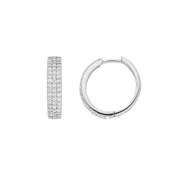 Leaf Jewelry Creole Shiny mit Zirkonia, 925 Sterlingsilber Discount Store für neue Produkte