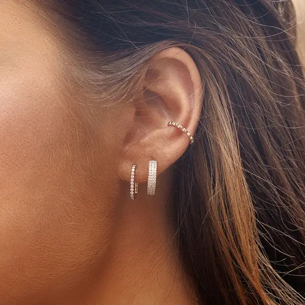 Leaf Jewelry Creole Shiny mit Zirkonia, 925 Sterlingsilber Discount Store für neue Produkte