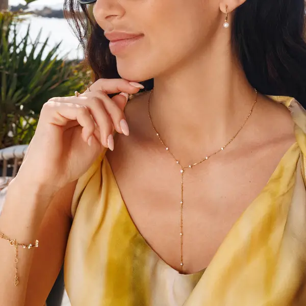 Leaf Jewelry Armkette Flying Pearls, 3-reihig, 18 K Gelbgold vergoldet Super Rabatt