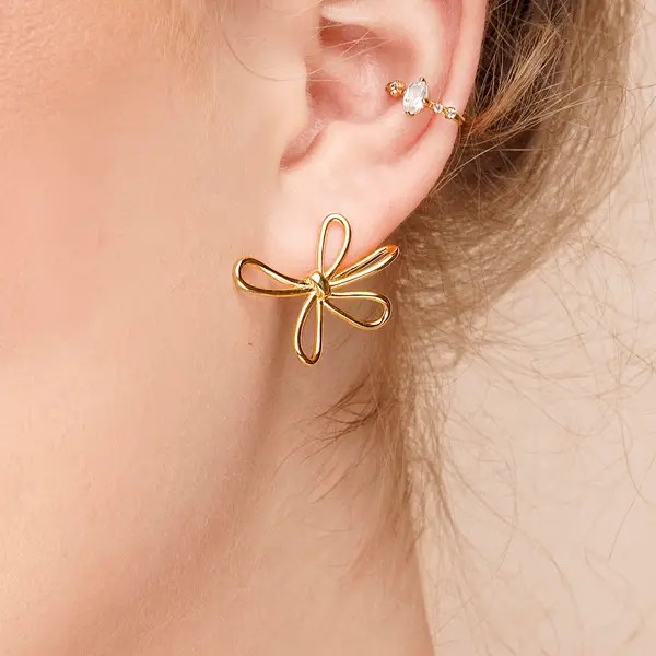 Leaf Jewelry Ohrstecker Blossom, groß, 925 Sterlingsilber Speichern exportieren