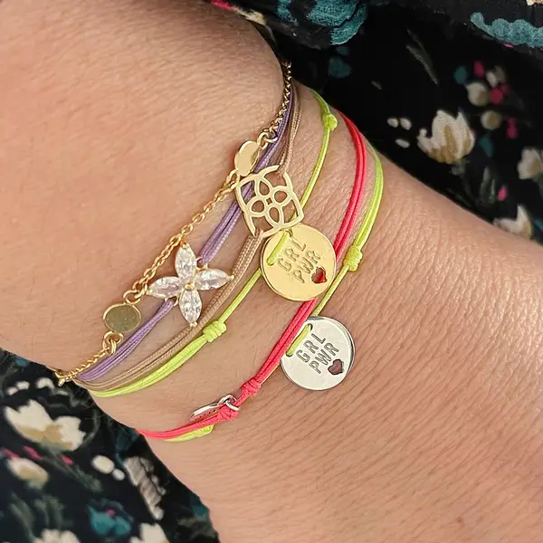 Leaf Jewelry Charity Armband GRL PWR, Koralle Blitzangebot