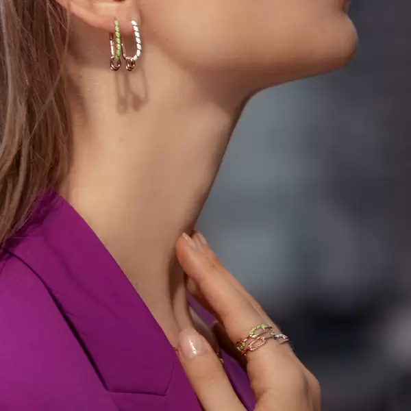 Leaf Jewelry Silber Creole, Rosegold, Neon Twist Bis zu 60% Rabatt