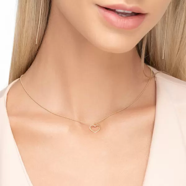Leaf Jewelry Halskette GENTLE HEART, 14 K Gelbgold Verkauf
