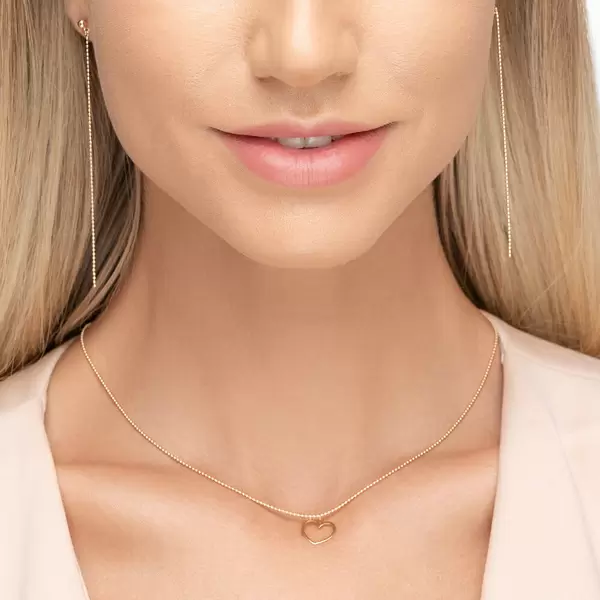 Leaf Jewelry Halskette GENTLE HEART, 14 K Gelbgold Verkauf