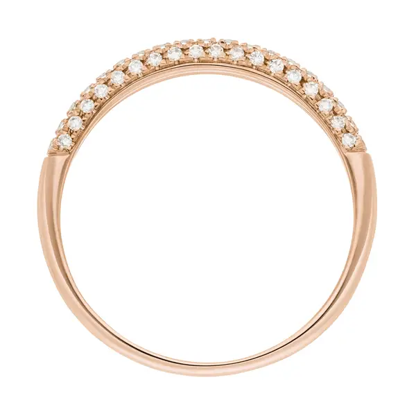 Leaf Jewelry Ring DAZZLE mit Diamanten, 14K Rosegold Kostenloser Versand