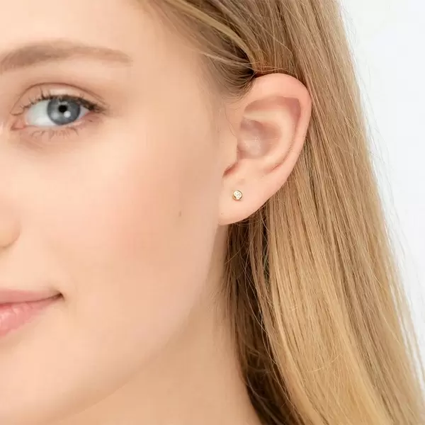Leaf Jewelry Ohrstecker "my first diamond", 18 K Gelbgold Osterangebot