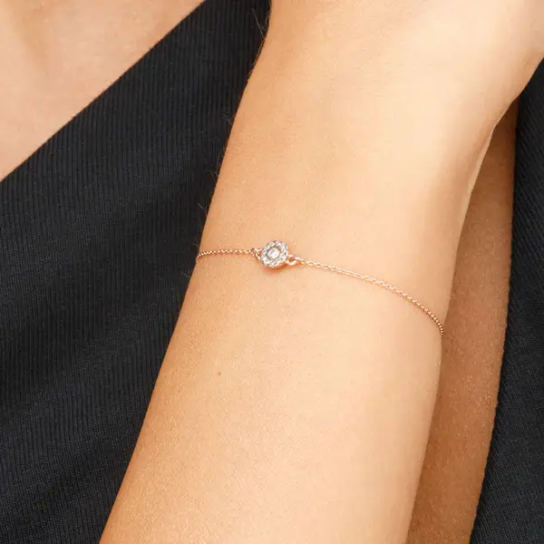 Leaf Jewelry Armkette Pavé II mit Diamanten, 18 K Rosegold Online Outlet