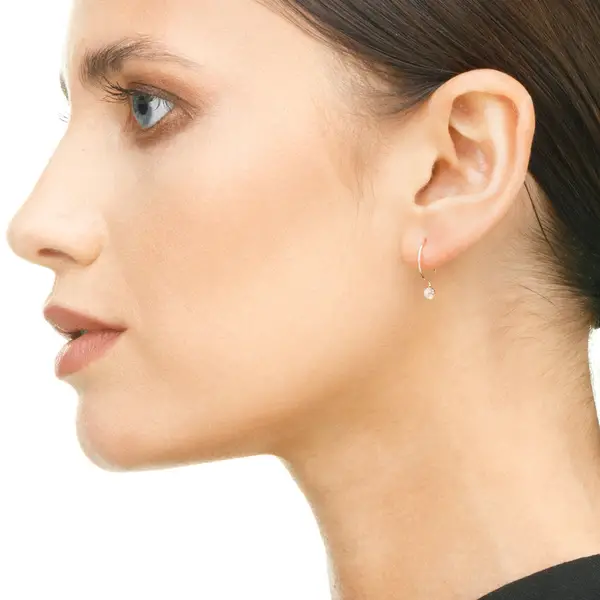 Leaf Jewelry Ohrringe Cabochon, Mondstein, 14 K Roségold Zeitlich begrenztes Angebot