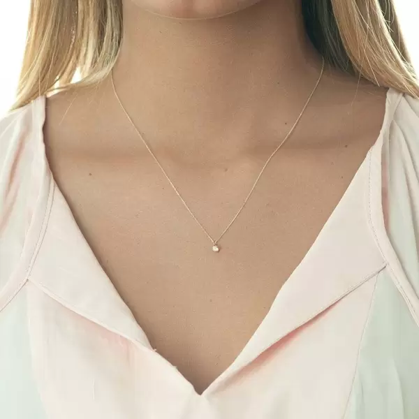Leaf Jewelry Halskette Cabochon, Mondstein, 14 K Gelbgold Blitzangebot