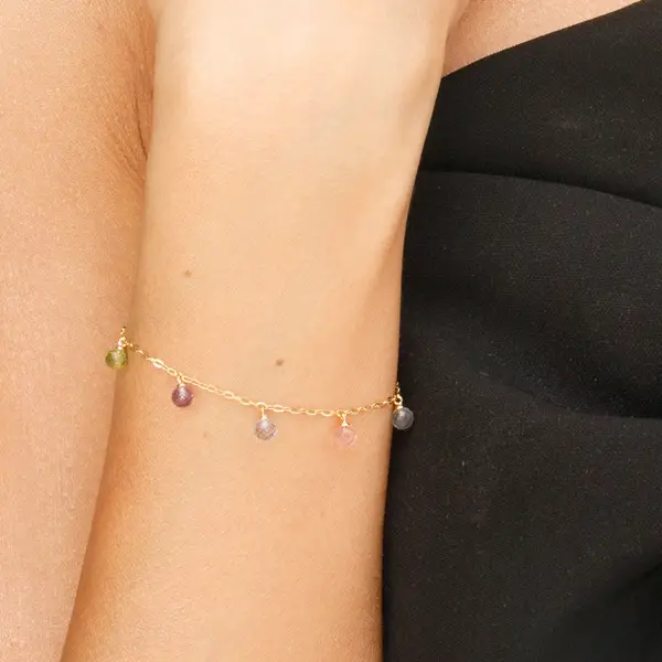 Leaf Jewelry Armkette Sweet Gems, 14K Gelbgold Saisonale Angebote