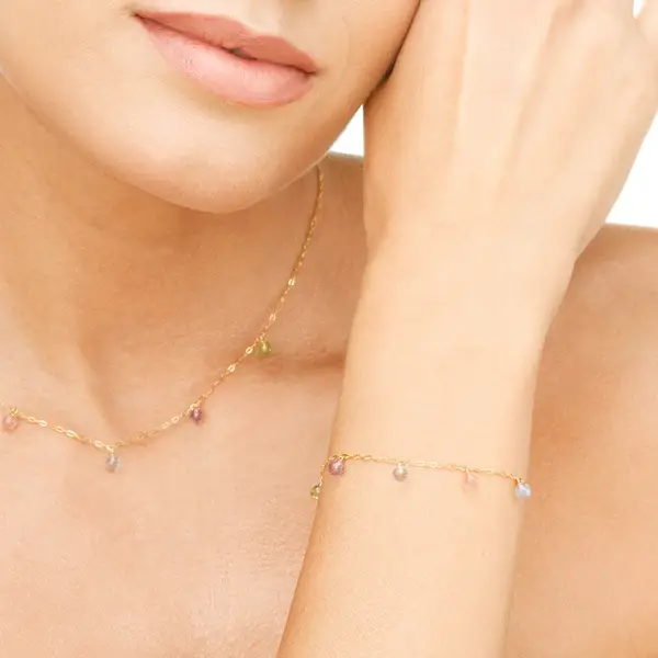 Leaf Jewelry Armkette Sweet Gems, 14K Gelbgold Saisonale Angebote