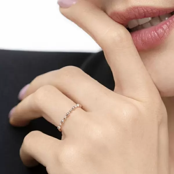 Leaf Jewelry Ring Kugel, 18 K Roségold VIP-Rabatte