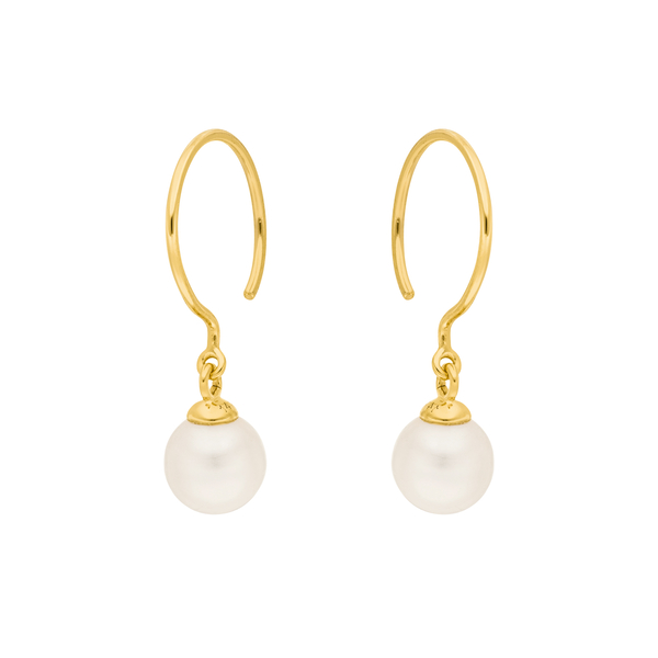 Leaf Jewelry Ohrhänger Single Pearls, 14K Gelbgold Wochenangebot