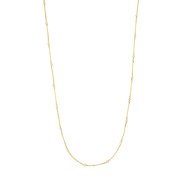 Leaf Jewelry Halskette Pearls, 14K Gelbgold Bis zu 60% Rabatt