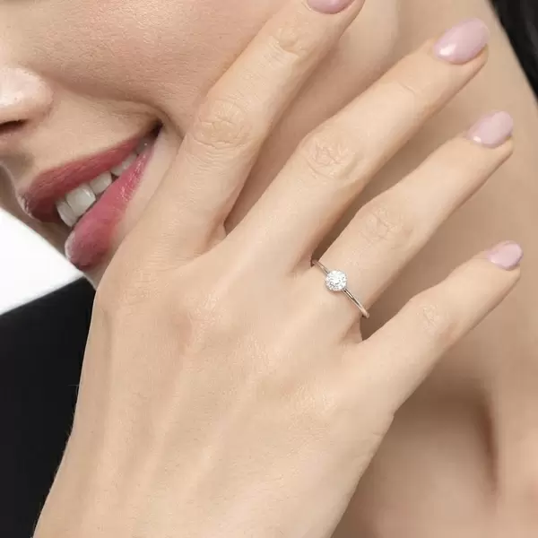Leaf Jewelry Ring Pavé II, 18 K Weissgold Bis zu 65% Rabatt
