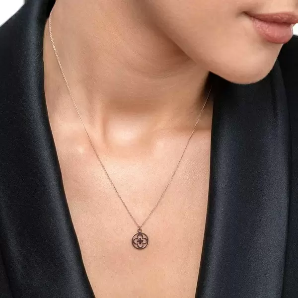 Leaf Jewelry Halskette Clover, 14 K Rosegold Super Rabatt
