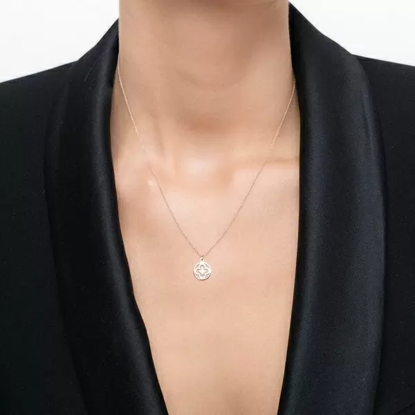 Leaf Jewelry Halskette Clover, 14 K Rosegold Super Rabatt