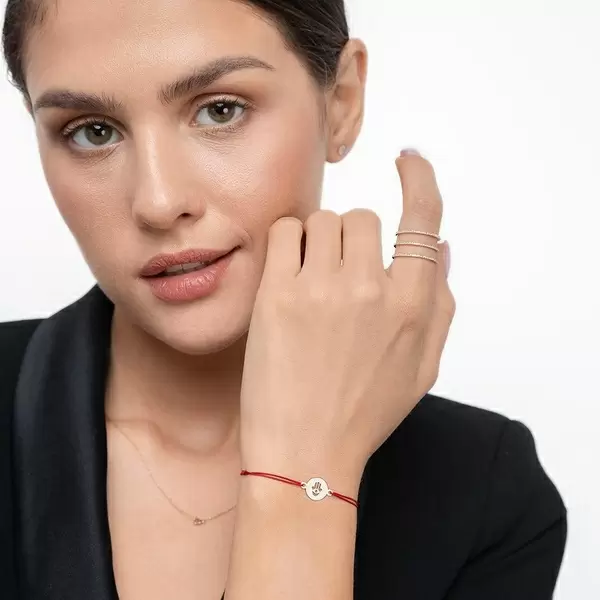 Leaf Jewelry Ring Triple mit Diamanten, 18 K Rosegold, Größe 46 Speichern exportieren