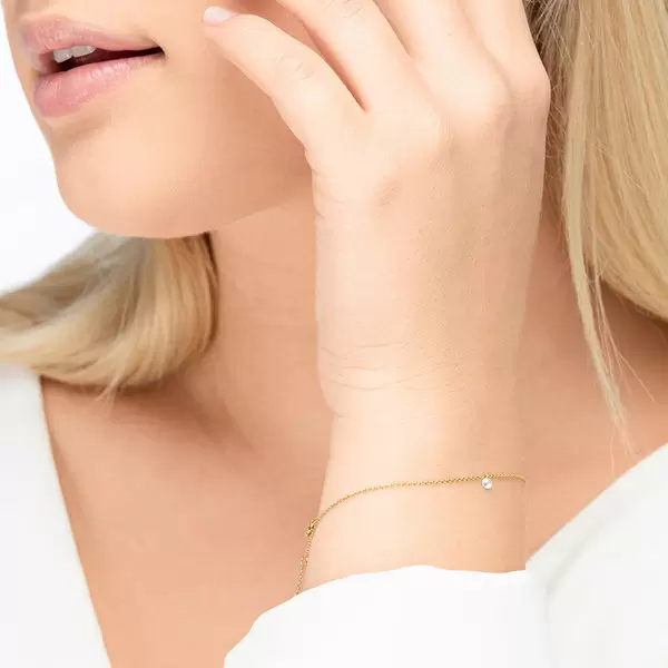 Leaf Jewelry Armkette Pure Diamanten, 18 K Gelbgold Outlet