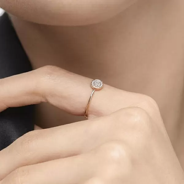 Leaf Jewelry Ring Pave mit Diamanten, 18 K Gelbgold Bis zu 65% Rabatt
