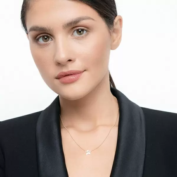 Leaf Jewelry Halskette Star, 14 K Gelbgold Nur für heute