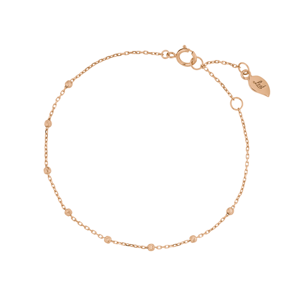 Leaf Jewelry Armkette Beads, 14K Rosegold Fabrikladen